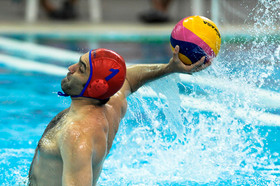 دیدار واترپلو تیم‌های ایران و اندونزی